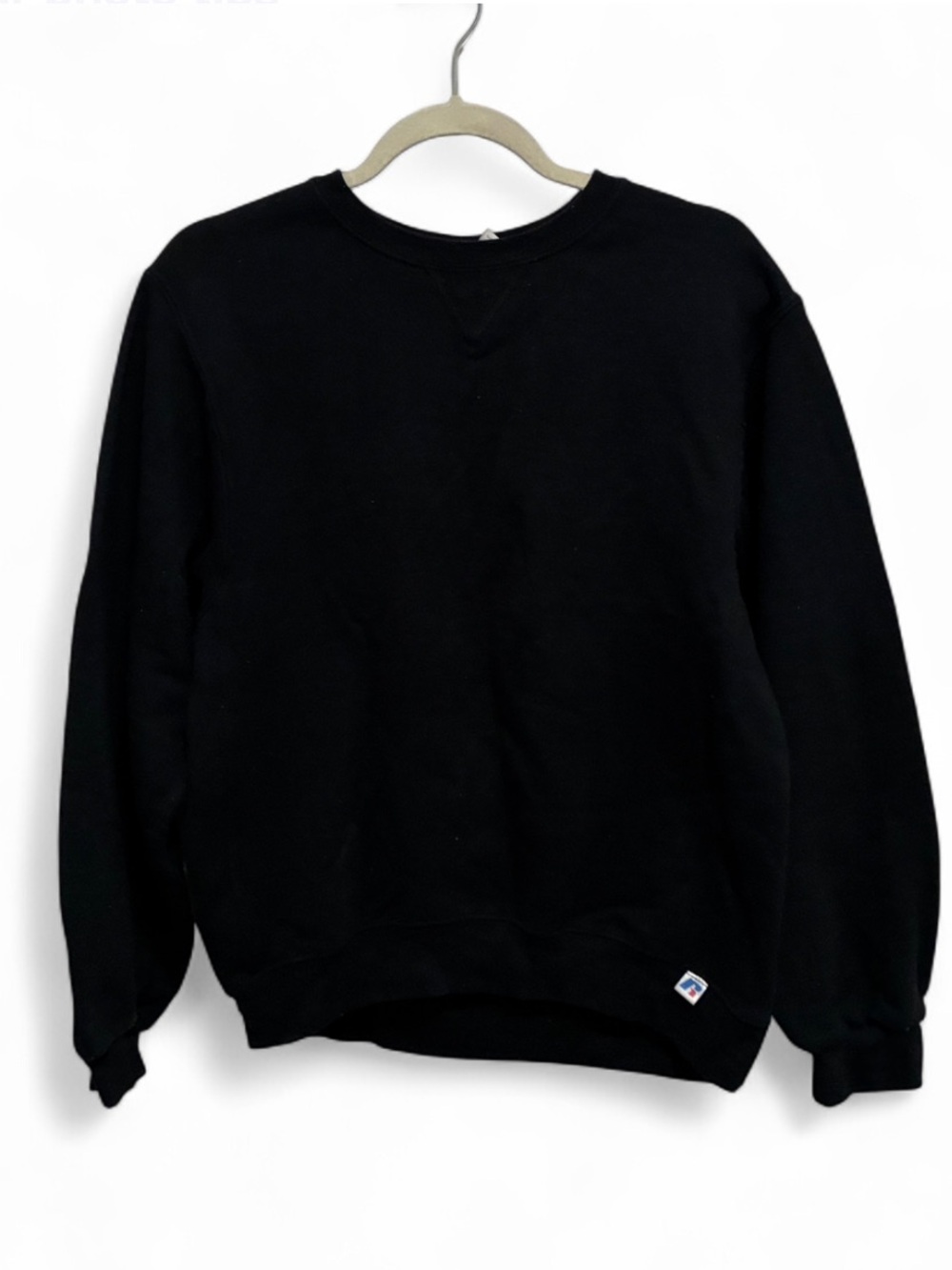 Vintage Russell Athletic Black Basic Crewneck Sweatshirt